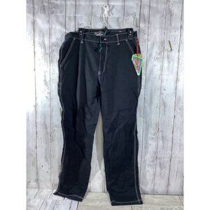 acubi mermaidcore fairycore Houston White Women's Black Pants Baggy Size 32X32